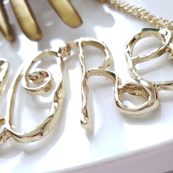 Zara “AMORE” Choker Necklace Hot Item! - Picture 3 of 16